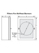 10009261 Airheat Burner Filter and assembly for 160-240 Blower.
