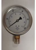 4" Liquid Filled Pressure Gauge, 1/2" NPT