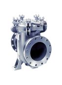 Large 14" Eaton Model 73 Strainer, 1.0 Ductile Iron, 125#FF Flange, 1/8" PERF, Stainless Steel Basket, Buna Cover Gasket, Quick Open Cover #1130  **IN STOCK**